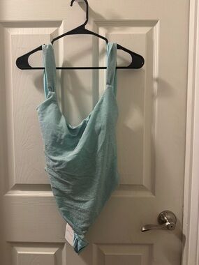 Dippin' Daisy's Shimmery Light Blue One-Piece Swimsuit